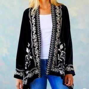 SUNDANCE Left Bank Cardigan Kimono Embroidered